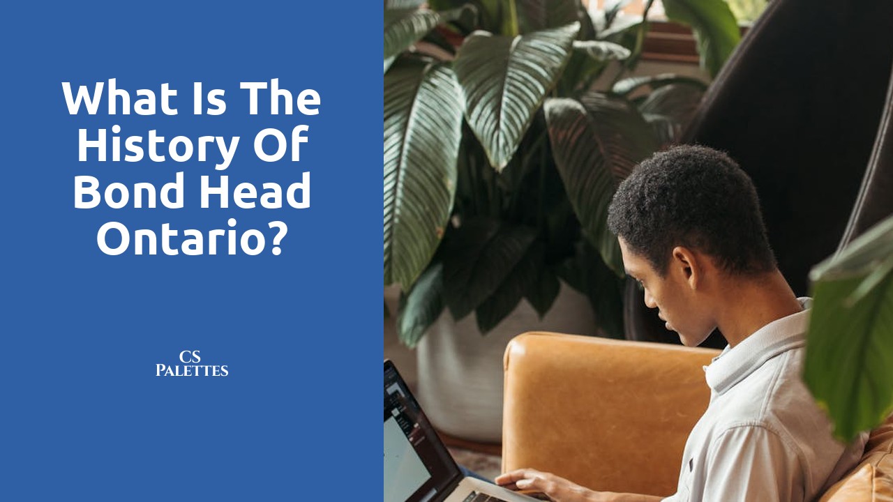 What is the history of Bond Head Ontario?